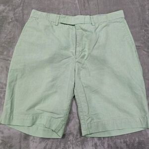Polo Ralph Lauren Men's Size 40 Light Green 10" Inseam Flat Front Casual Shorts‎